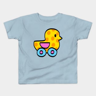 Toy Duck With Wheels Car Kids T-Shirt